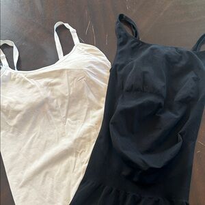 BLANQI Black Maternity Camisole & Bravado White Nursing Tank